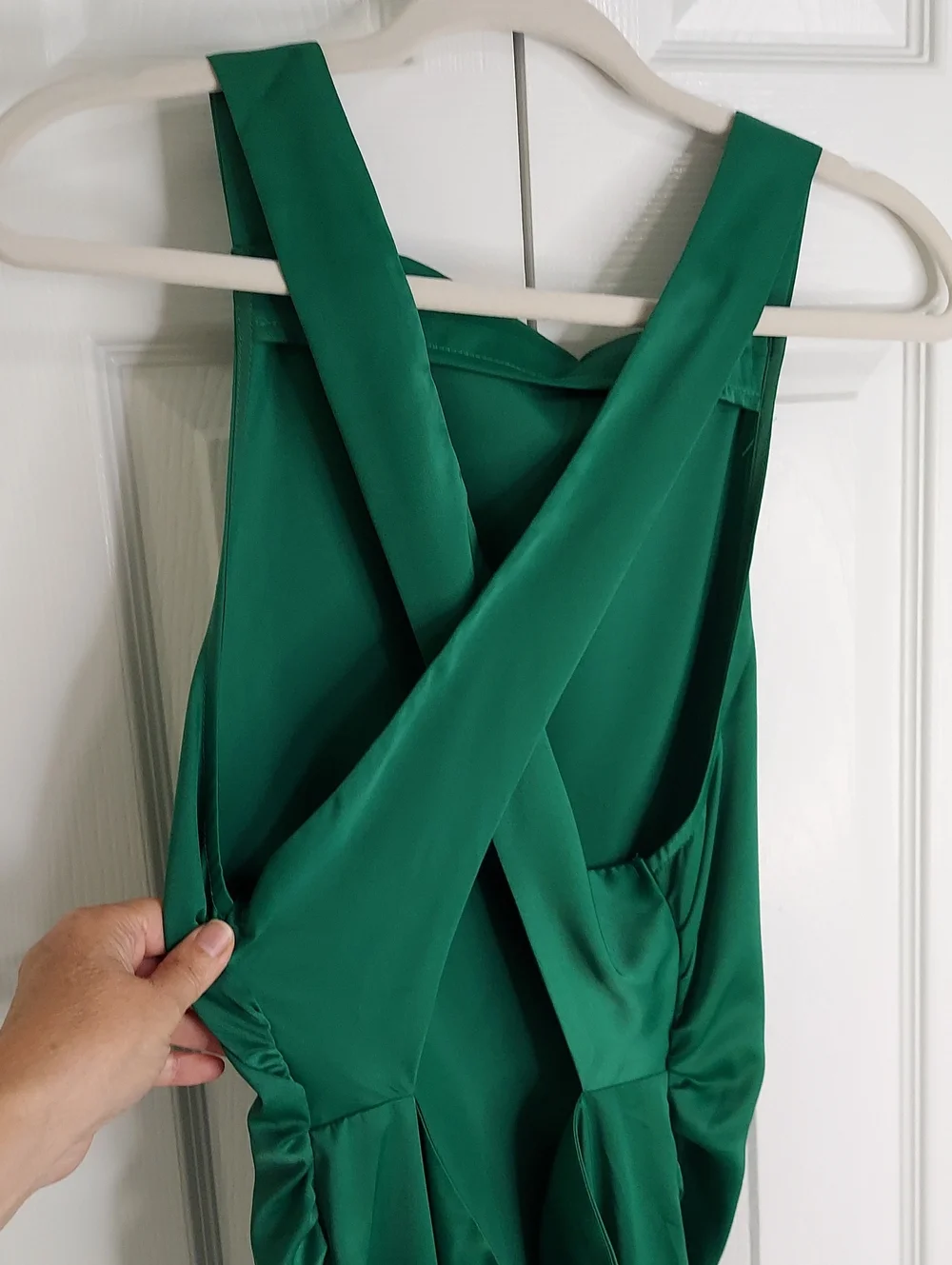 Commense Dress, New!Size L, Emerald Green, Halter - Picture 9 of 11